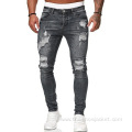 Fashion Men Rip Retro Stretch Jeans Pants Wholesale